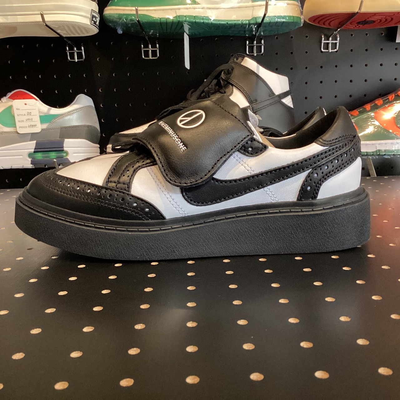 PEACEMINUSONE × Nike Kwondo 1 "Black and White" US6/24cm