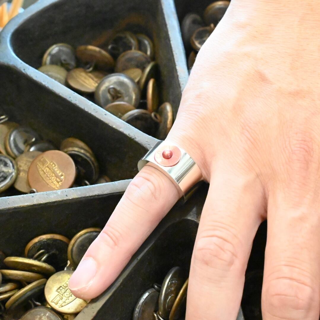 00's Levi's リベット リング 指輪 ボタン SV925 純銀 00's Levi's リベット リング 指輪 ボタン SV925 純銀