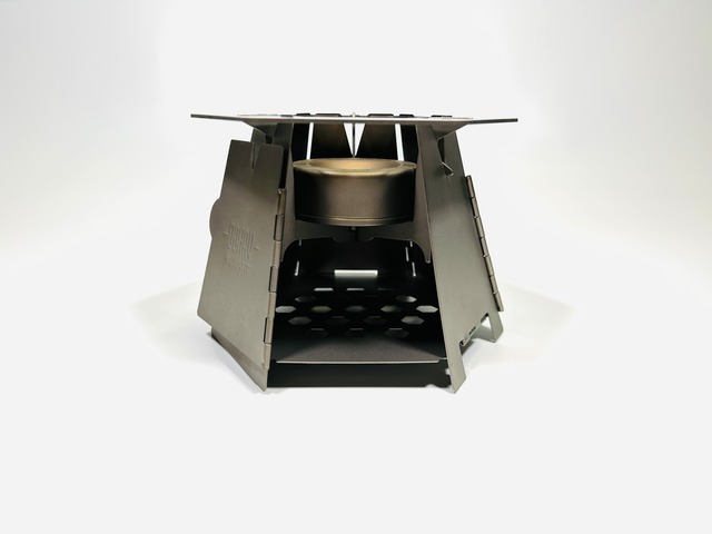 Ti Flat Trivet Wide（レーザー刻印・サンドブラスト処理）