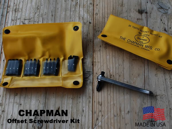 Chapman Offset Screwdriver Kit チャップマンオフセットスクリュードライバーキット 六角レンチ ドライバー 工具 DETAIL DIY made in USA