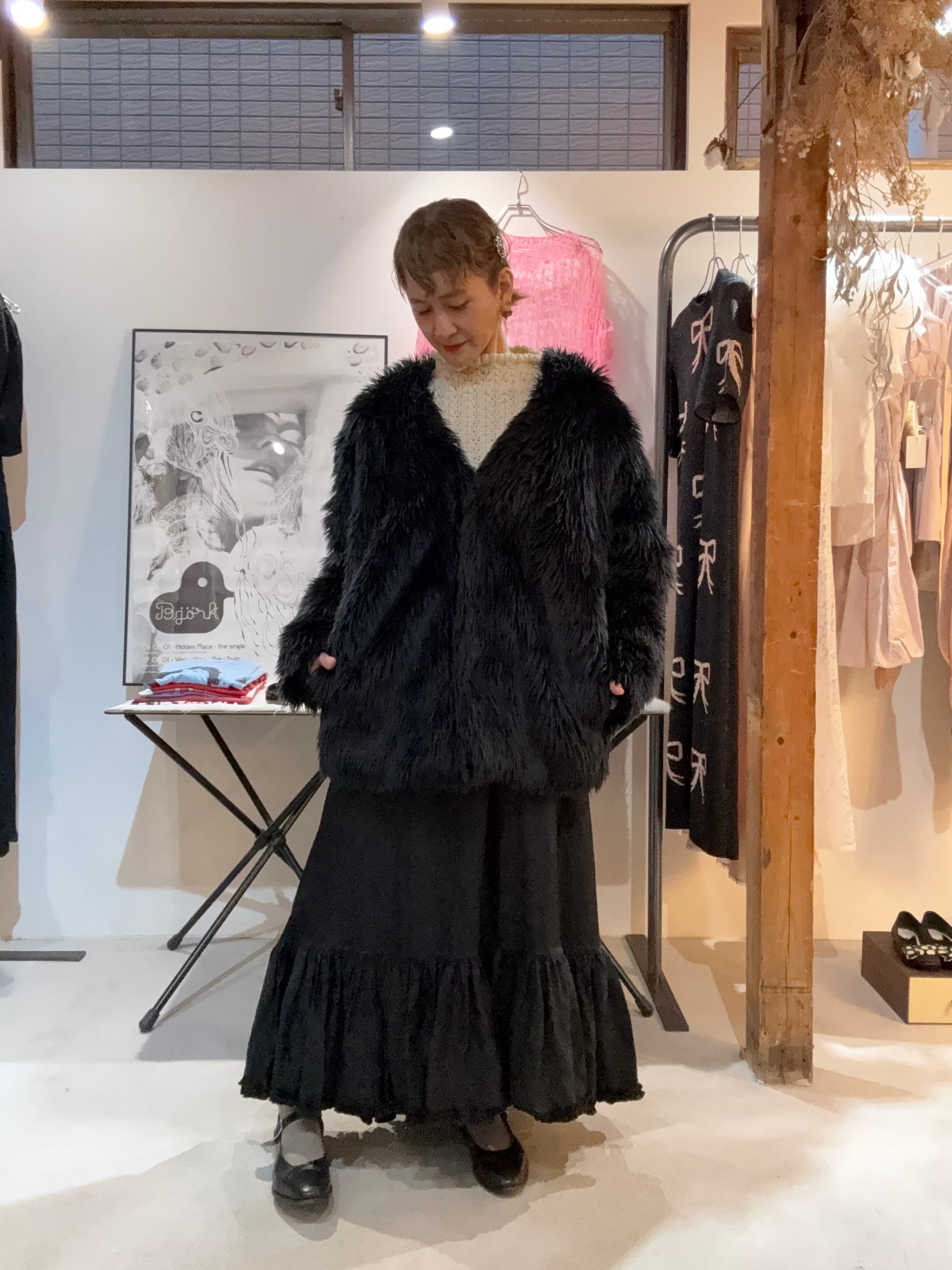 レディース SHEEPMAN WONDER シープマンワンダー fur coat Kurt