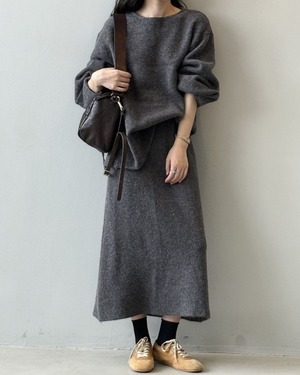 リラックスニットセットアップ2color A0673