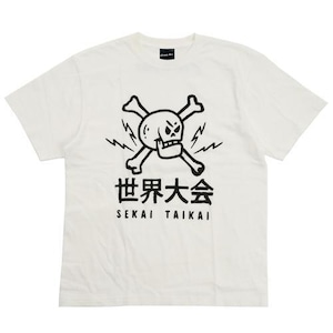 コブラ会 Cobra Kai 世界大会スカルTシャツ 白 Lサイズ