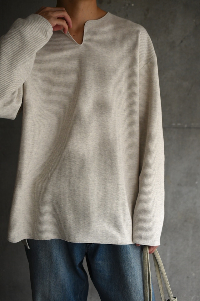 blurhmsROOTSTOCK / Rough&Smooth Thermal Over-neck L/S (Heather Oatmeal)