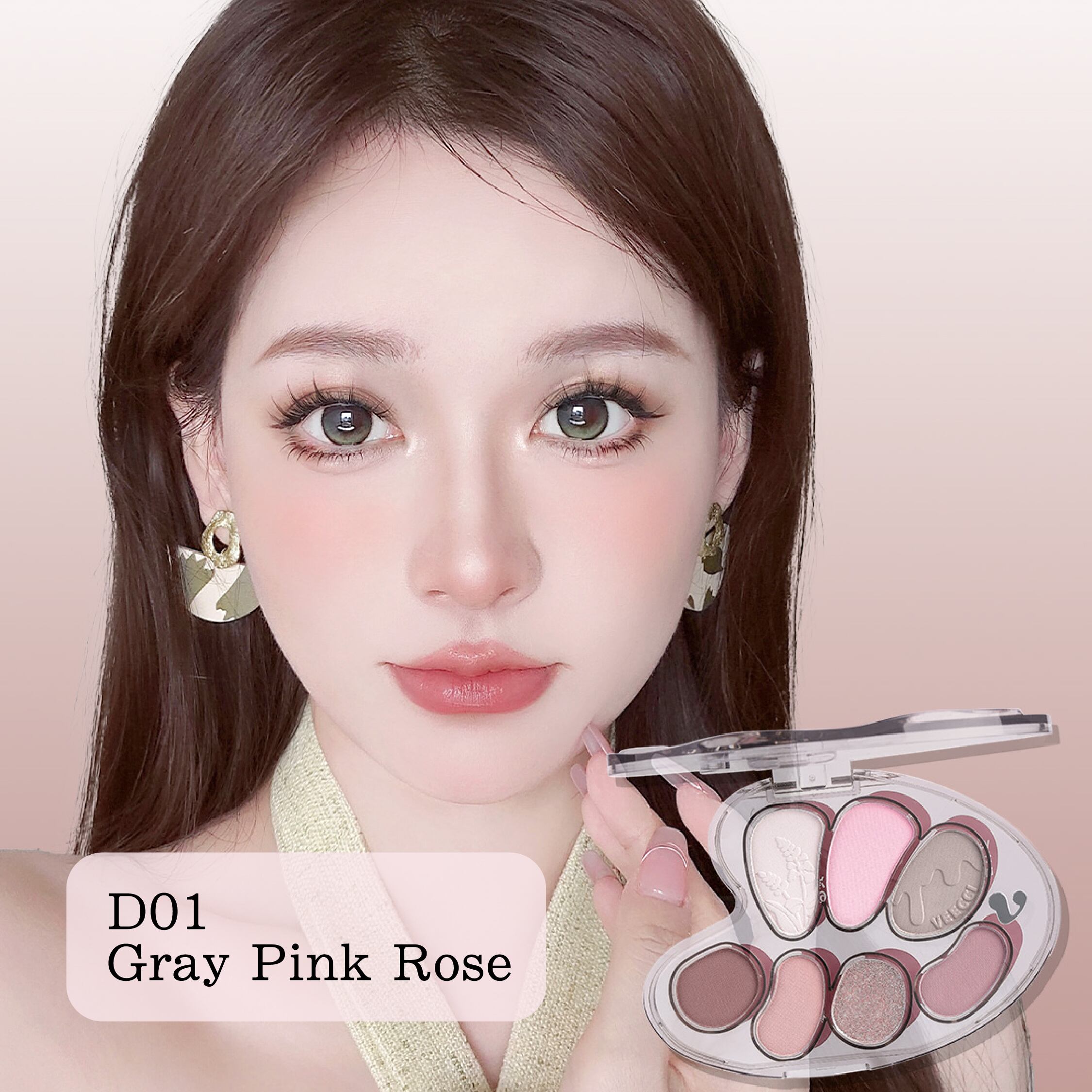 VEECCI アーティスト7色アイシャドウパレット | ブリリアントプラス