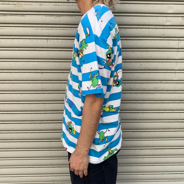 90s USA製 ルーニーテューンズ マービンザマーシャン キャラTシャツ L