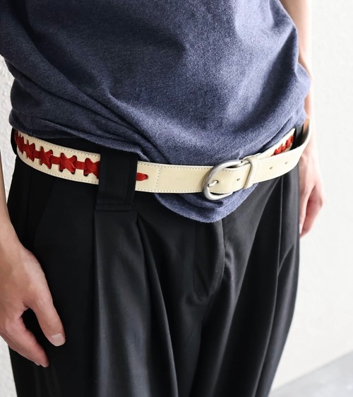 kris van ashcce Leather Belt
