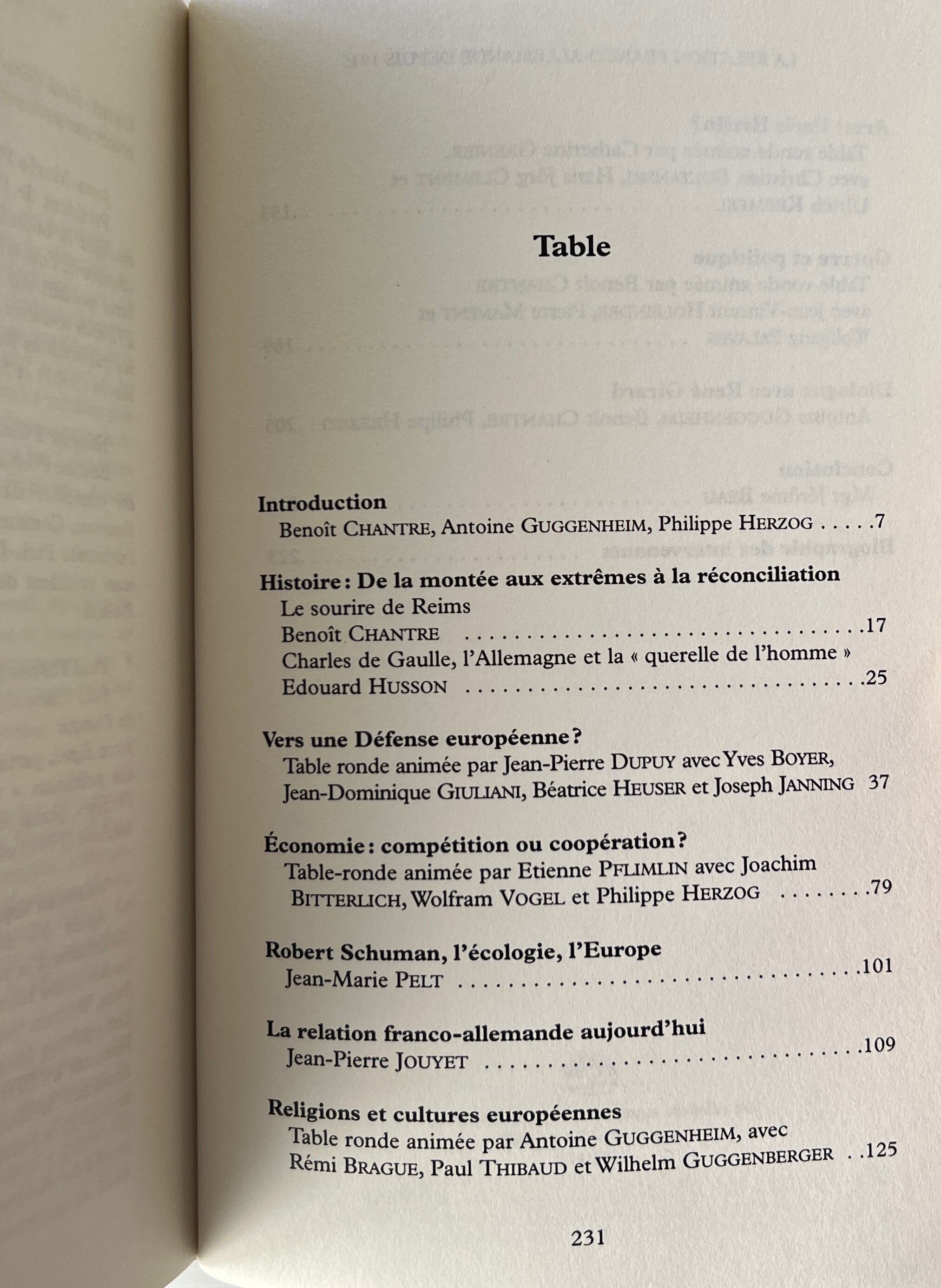 La Relation Franco-Allemande Depuis 1945 <Cours Colloques Conferences> / Antoine Guggenheim (ed.) / Lethielleux, Parole Et Silence