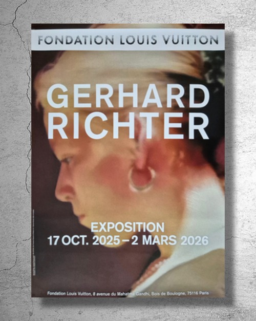 【入手困難品/数量限定】 『LOUIS VUITTON x ゲルハルト・リヒター』2025年フランスでの個展ポスターb