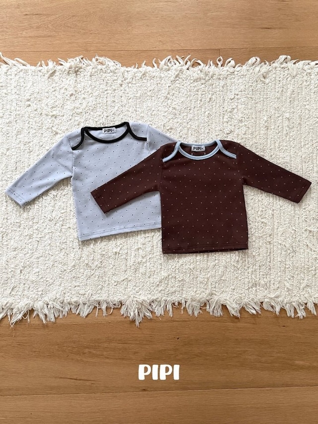 【取寄】PIPI ドットTシャツ｜秋服｜韓国子供服｜26/AT