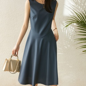 ワンピース ミディアム 送料無料 フレアワンピース クルーネック ボートネック ひざ丈 アシンメトリー ノースリーブウエストマーク シームレス 半袖 襟なし パフスリーブ クラシカル シック 大人 Aライン かわいい 大人可愛い 大人 上品 おしゃれ お洒落 大人可愛い 大人女子 ラブリー キュート ガーリー 主役級 存在感 とろみ感 オフホワイト ベージュ 無地 春 夏 10代 20代 30代学生 デート お出かけ 女子会 休日 パーティー イベント リゾート トレンド 流行