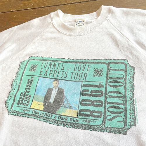 88s Bruce Springsteen 〝tunnel of love〟Tour Sweat  size L