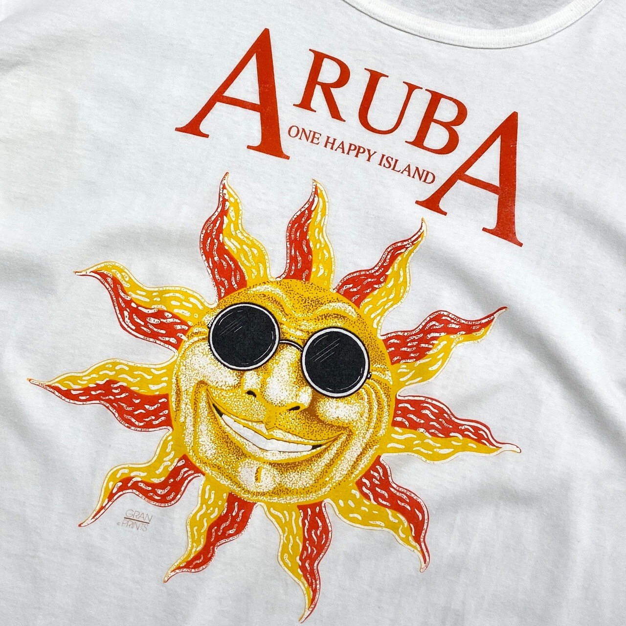 90年代 USA製 ARUBA スーベニアプリント Tシャツ Tワンピ ビッグサイズ 