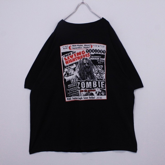 【Caka act2】"Rob Zombie" Horror Movie Poster Design Vintage T-shirt