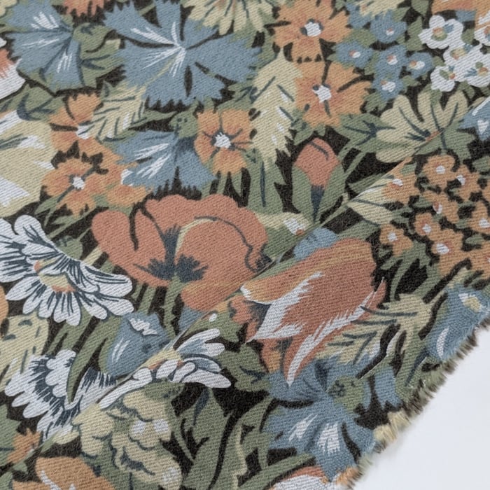 リバティ・ファブリックス ●エアリーコット生地● Lamorna ラモーナ オレンジ 約108×50cm