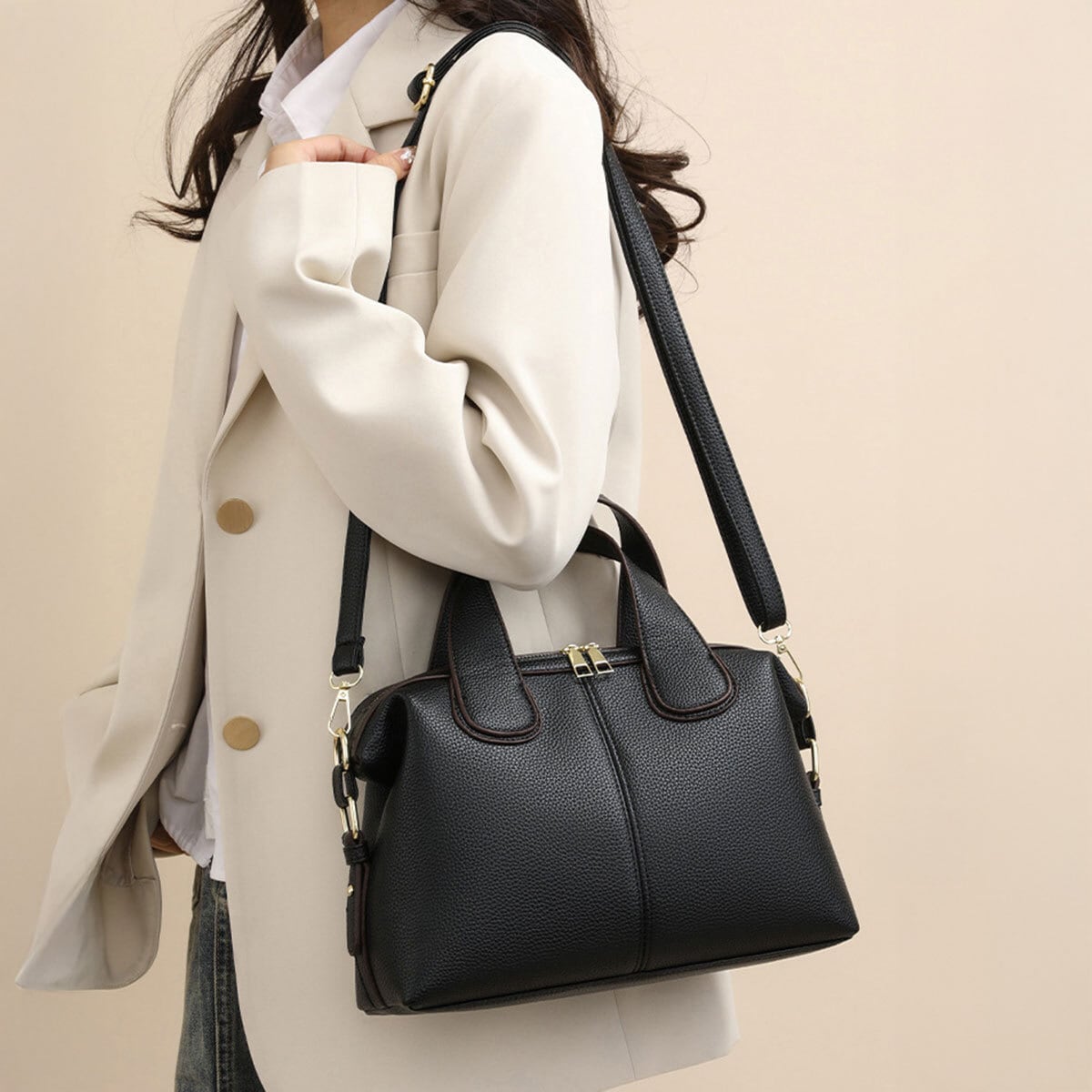 ハンドバッグ レディース ショルダー バッグ PUレザー 大人 OL 通勤