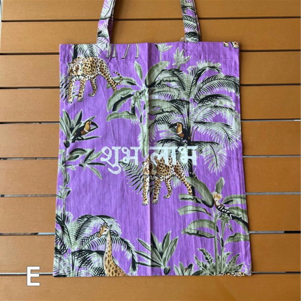 Hindi Logo Print Tote　9Type　ヒンディーロゴプリントトート　インド　アニマル　トートバッグ　バッグ　　India　animal