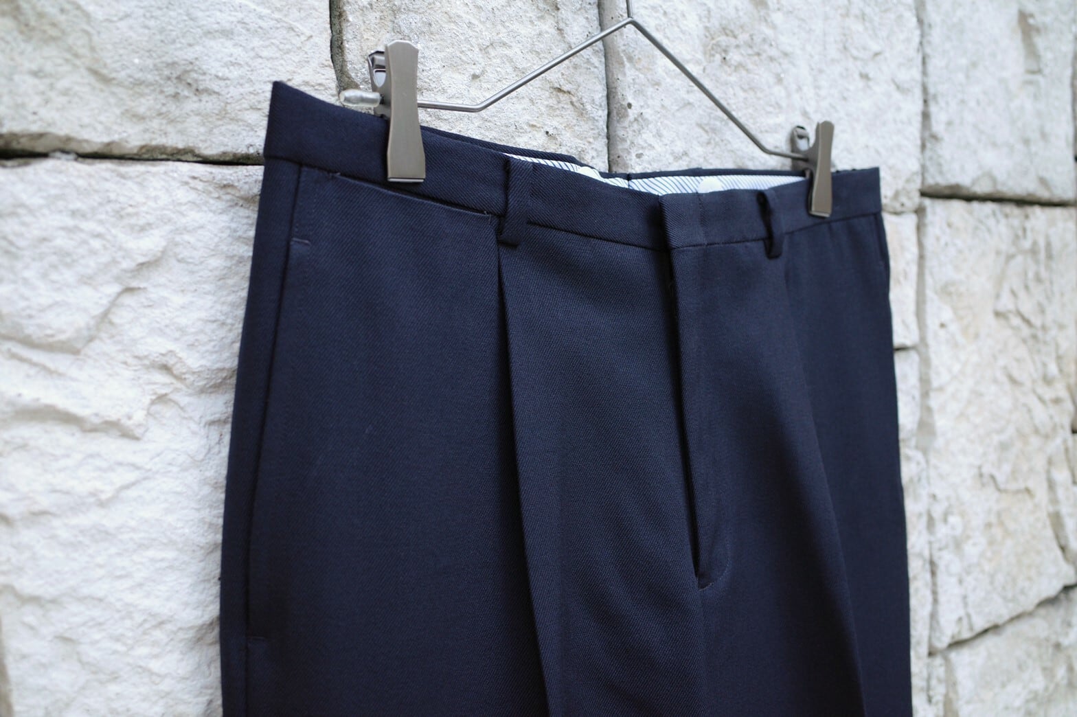 KENNETH FIELD(ケネスフィールド) / TRIM TROUSER 1P -NAVY- | Signs