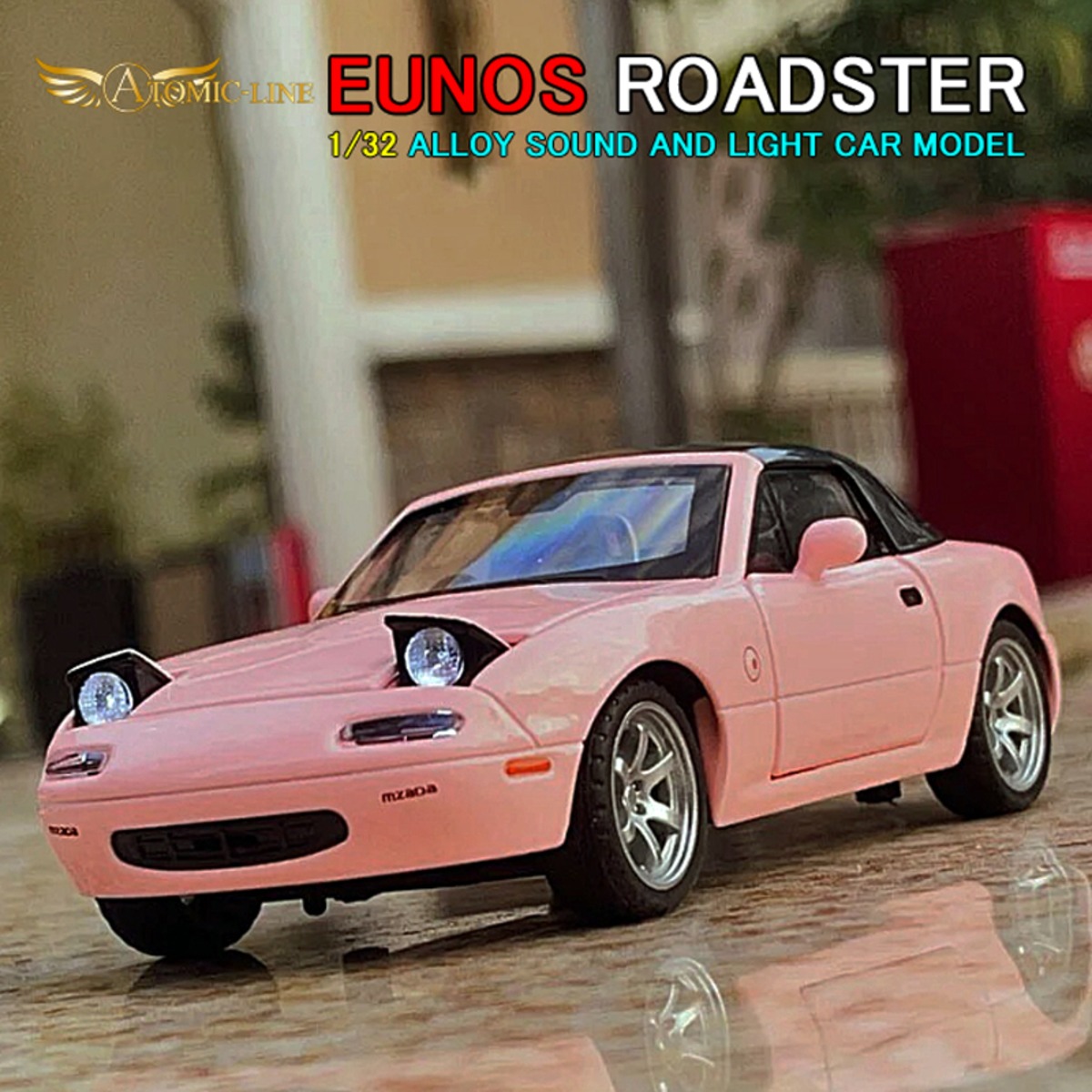 MAZDA ユーノス ロードスター 1/32 ミニカー 全4色 ライト点灯 