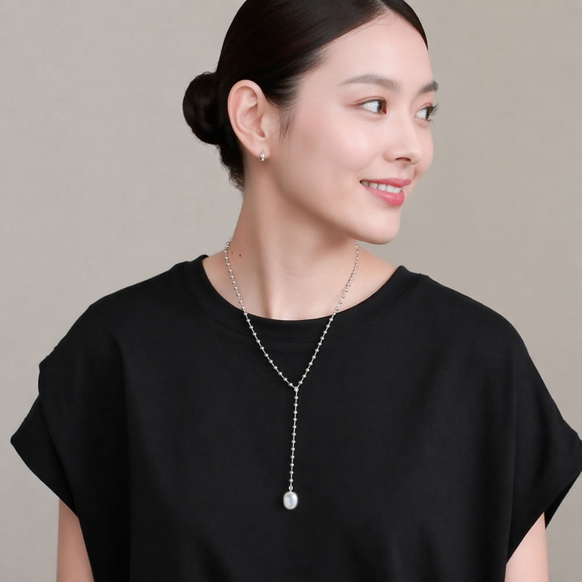 アレンジ自在 10～13mm バロックパール ネックレス / 淡水パール 