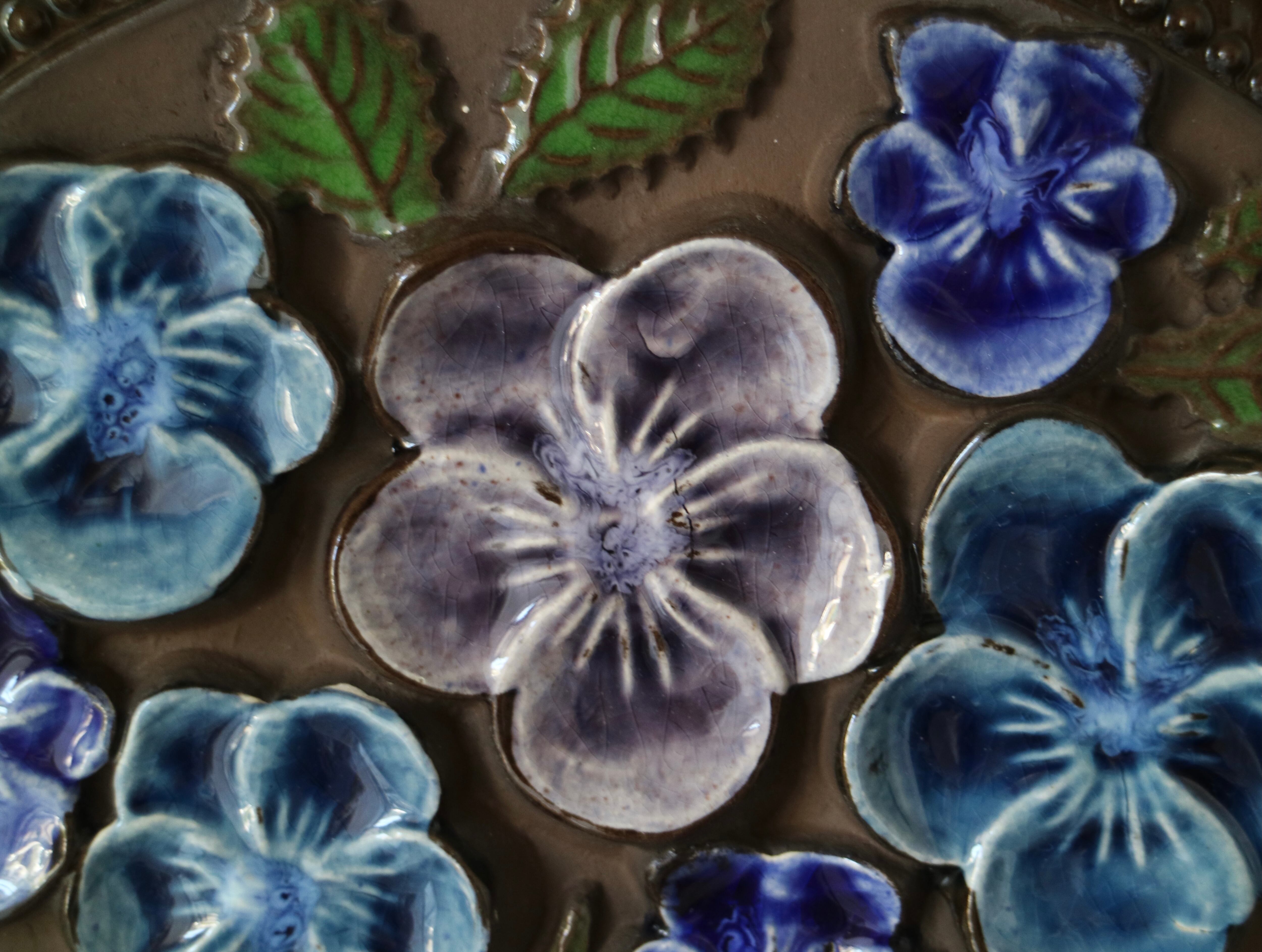 北欧ヴィンテージジイガントフタビオラ♪陶板