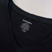 DIESEL ディーゼル ワンポイントミニプリント Vネック 半袖Tシャツ サイズ S /ブラック