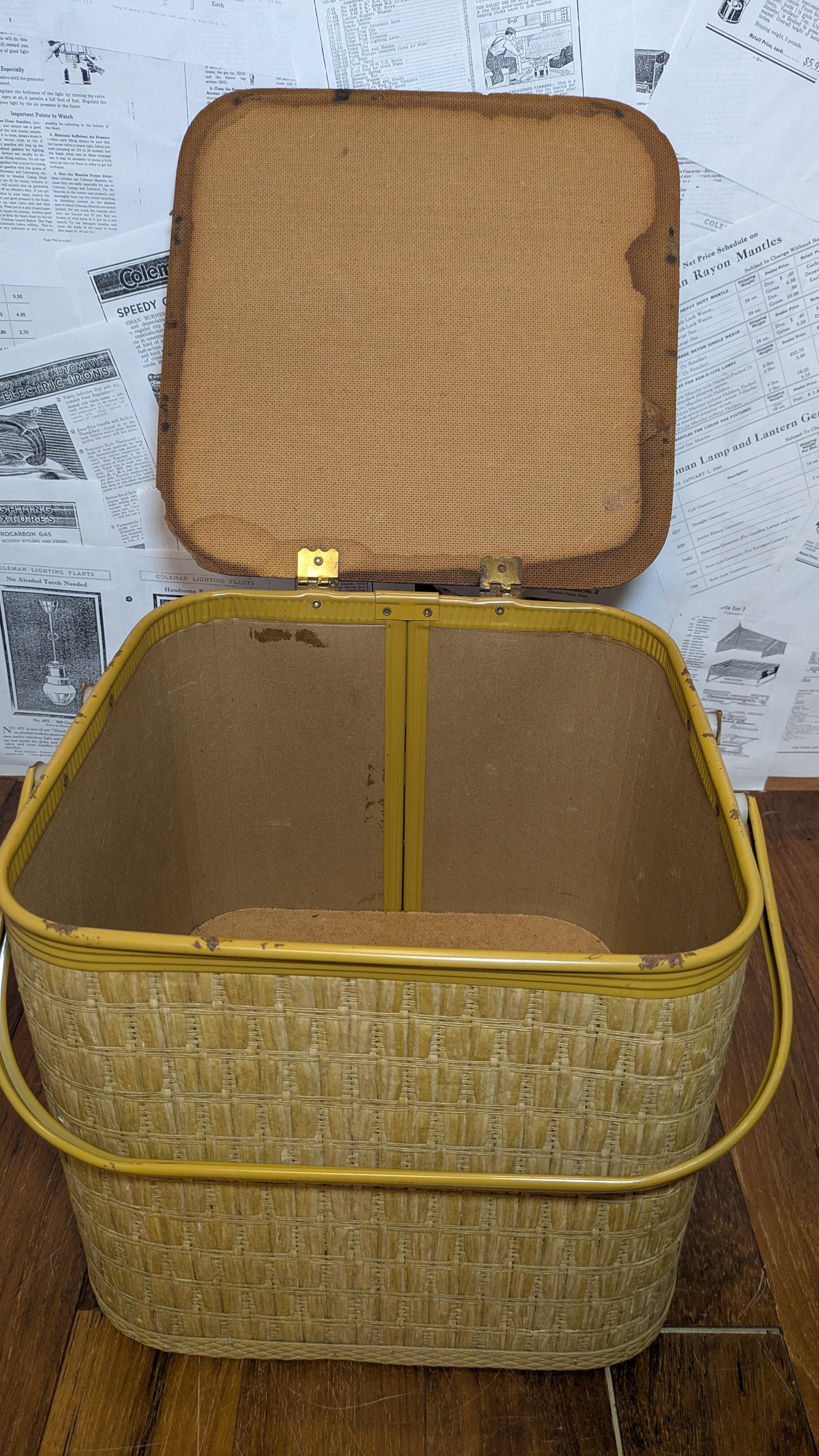 Vintage REDMAN PicnicBasket Square ビンテージ レッドマン