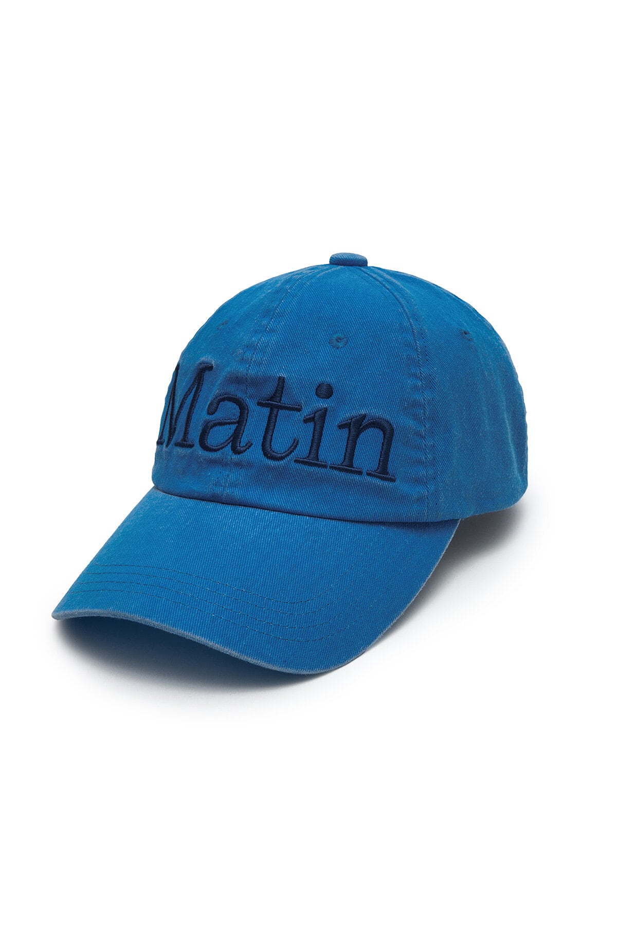 マーティンキム キャップ ブルー Matin Kim] MATIN LOGO WASHED BALL CAP IN BLUE 正規品 韓国ブランド
