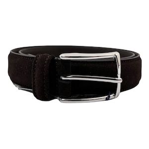 Anderson's(アンダーソンズ) SUEDE LEATHER BELT/BROWN