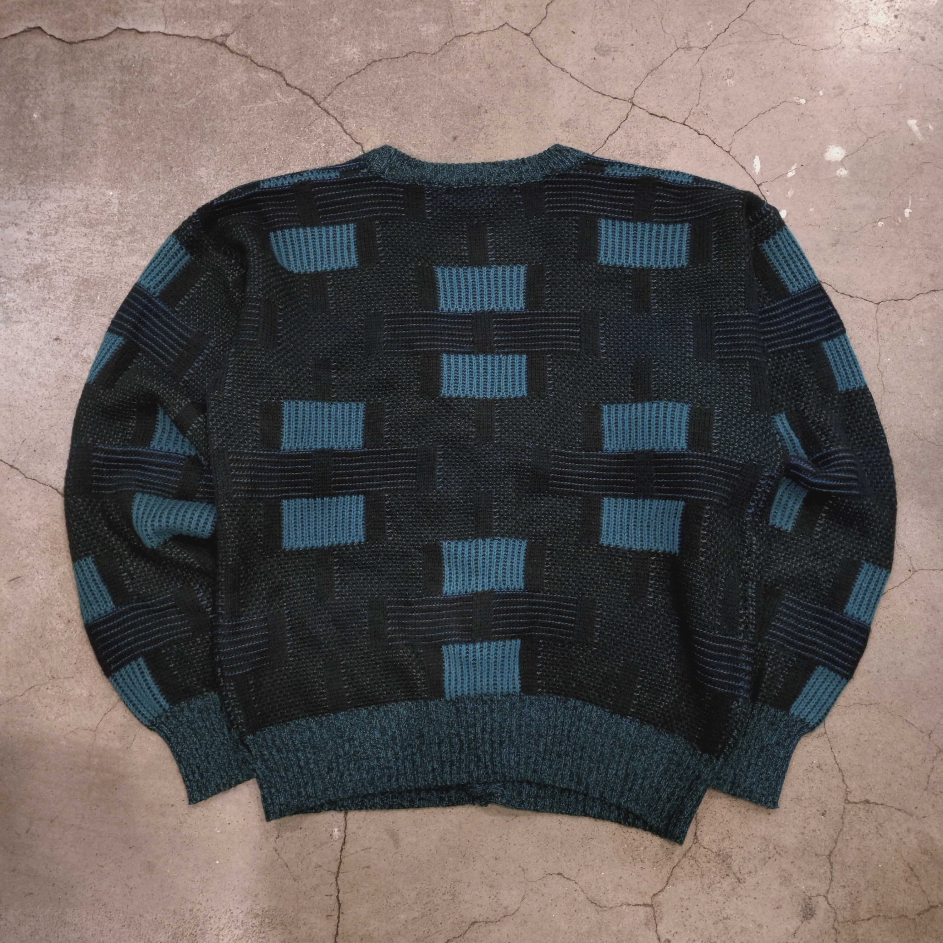 DESICA design acrylic knit cardigan | 仙台 古着屋 ShuShuBell