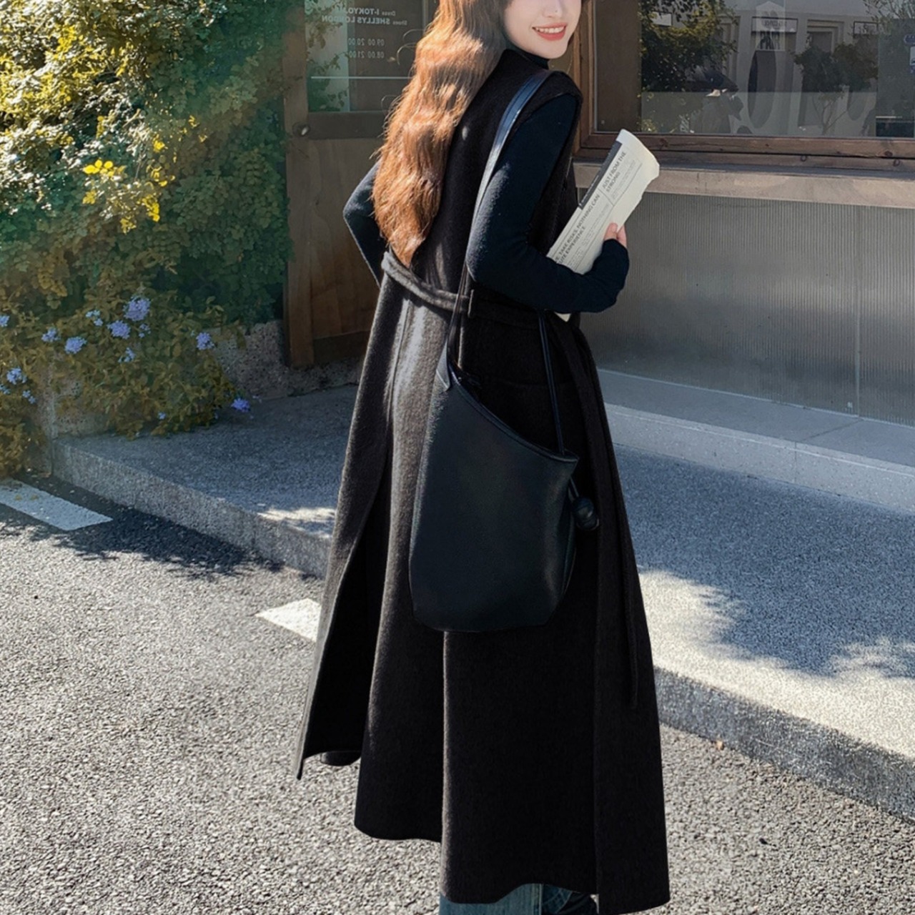 Luxury wool vest coat (ME208)