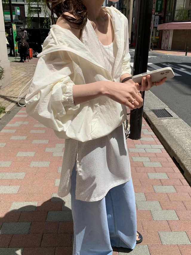 (予約) mellounge / Sunday anorak jumper 3color