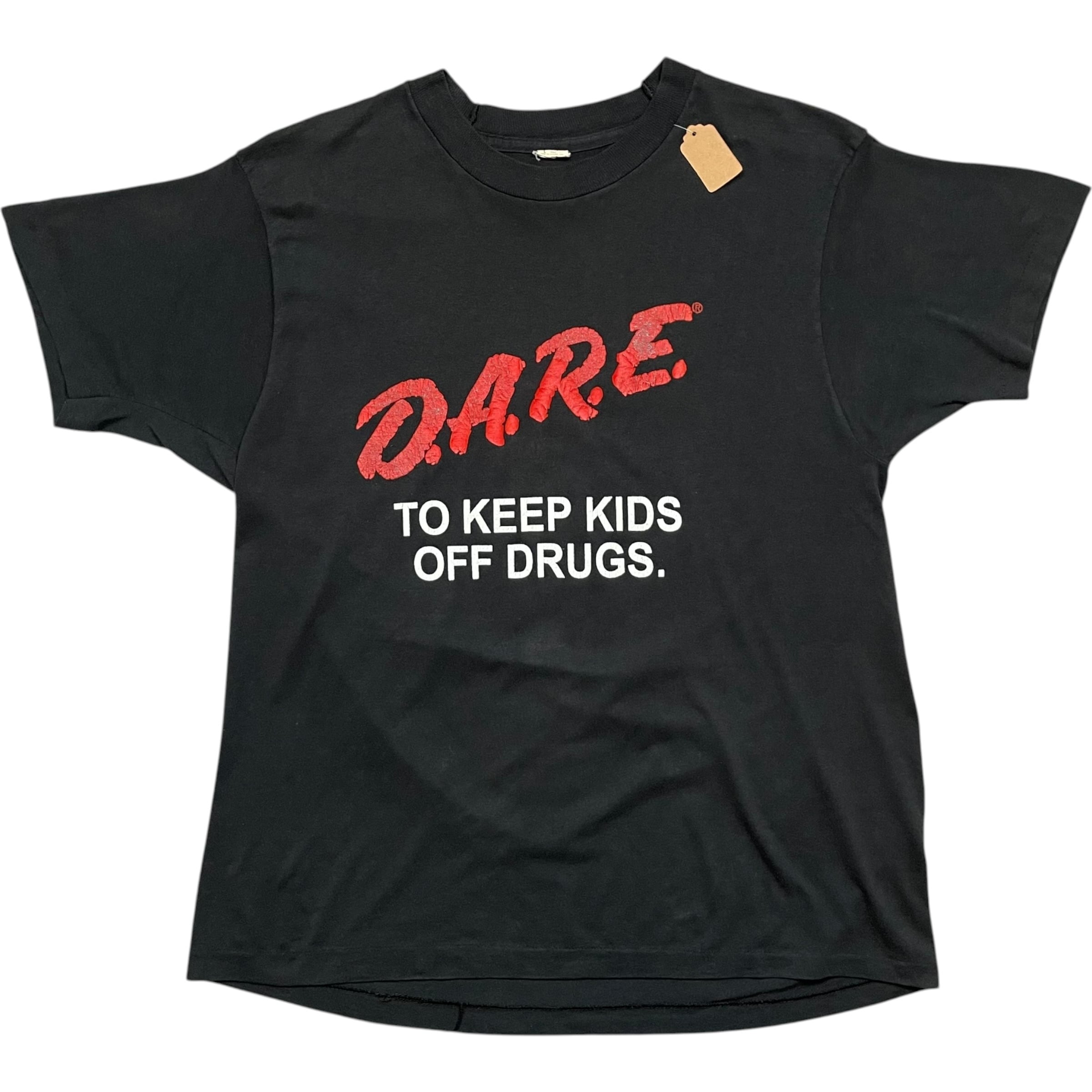 《L》 SCREEN STARS スクリーンスターズ Tシャツ ブラック プリントデザイン USA製 80年代 vintage no.8060