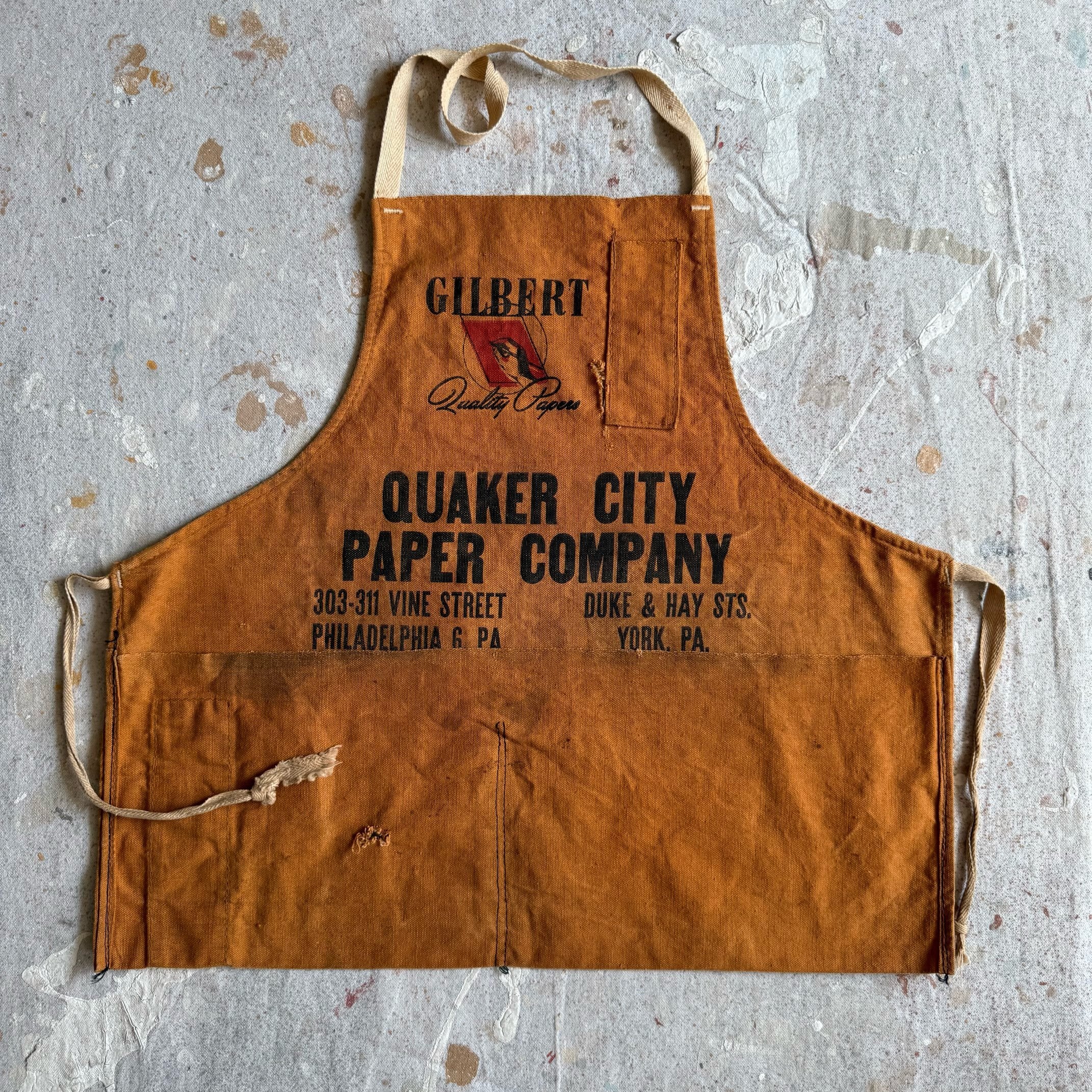1950s~ VINTAGE WORK APRON Z237