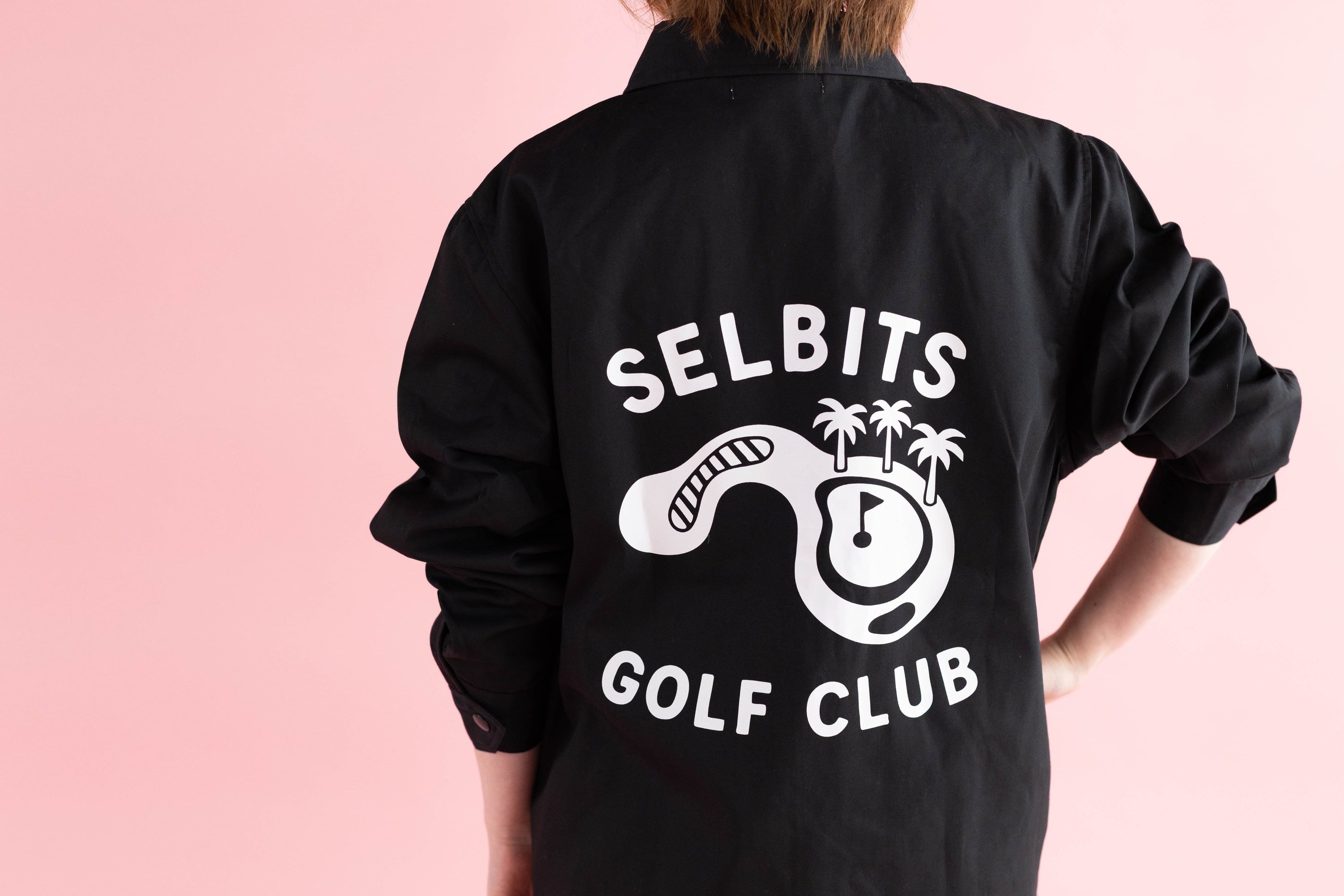 GOLF COURSE COACH JACKET ”black” | SELBITS GOLF CLUB