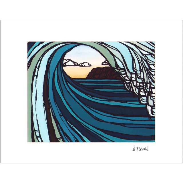 Barrel View /  ヘザー・ブラウン/ マットプリント / Mサイズ