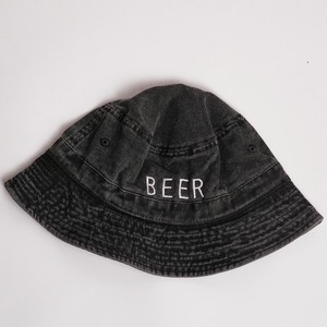 BEER ロゴ刺繍バケットハット （5色）
