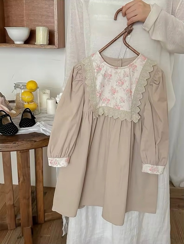 【取寄】淡色クラシカルフレンチガーリーワンピース