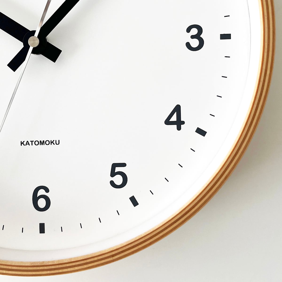 KATOMOKU plywood clock ナチュラル km-33M | 加藤木工株式会社 online