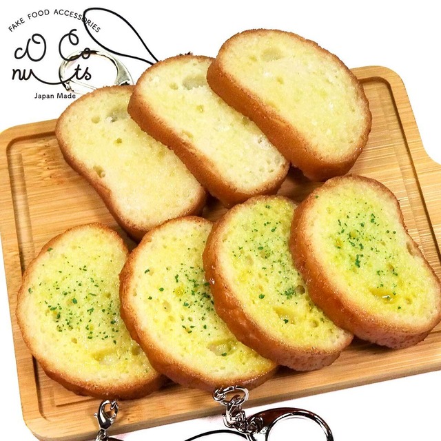 食べちゃいそうな ラスク (バター) 食品サンプル キーホルダー ストラップ