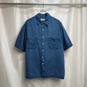90s ST. JOHN'S BAY　レーヨン　胸ポケット　半袖シャツ　L