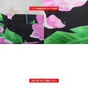 フラダンス 衣装 スカート ブラック系 花柄 葉っぱ柄 おしゃれ 上品 きれい 高級感 かわいい 華やか 鮮やか 明るい 黒 緑 桃 白 ハワイアン アロハ ハワイアンプリント フラ ダンス レッスン 練習 グリーン系 ピンク系 ホワイト系 服 葉柄 南国風