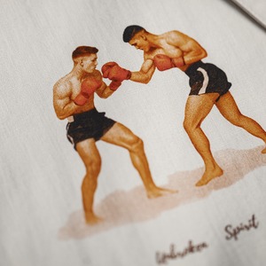 Artistic Boxing Print Jacket / アーティスティック ボクシング プリント ジャケット