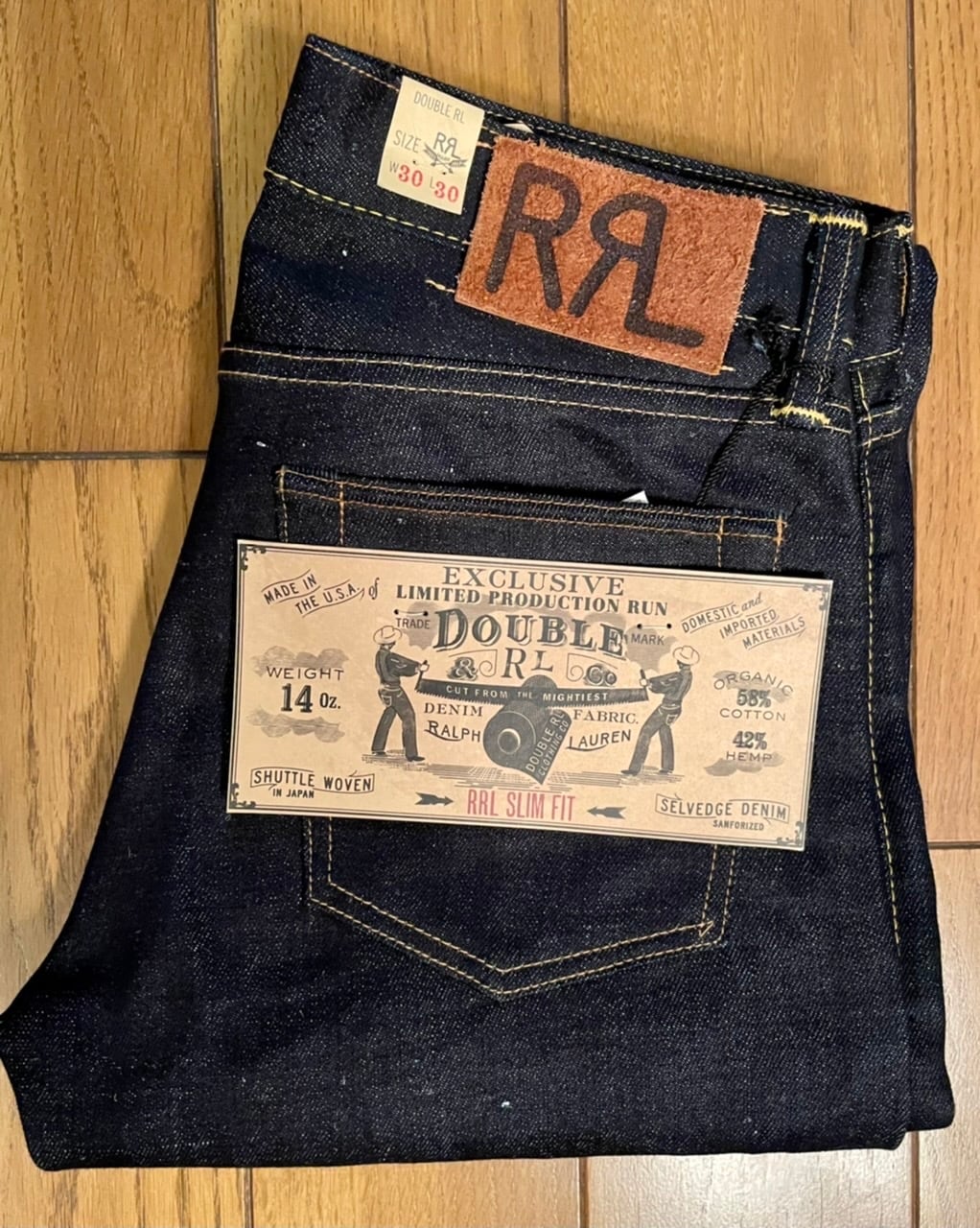 NOS(新古品) アメリカ製 RRL Organic Cotton & Hemp Denim 限定品 ...