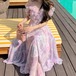 シフォンフリルオフショルストラップワンピ ・78436