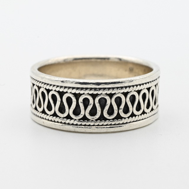 Graceful Winding Rope Design Band Ring #20.0 / Denmark