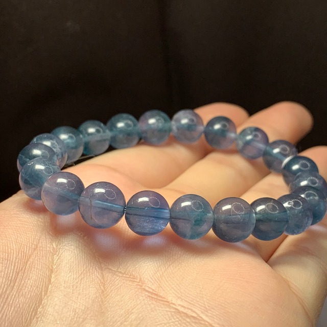 f142.ブルーメイン♪グラデーションフローライトブレスレット