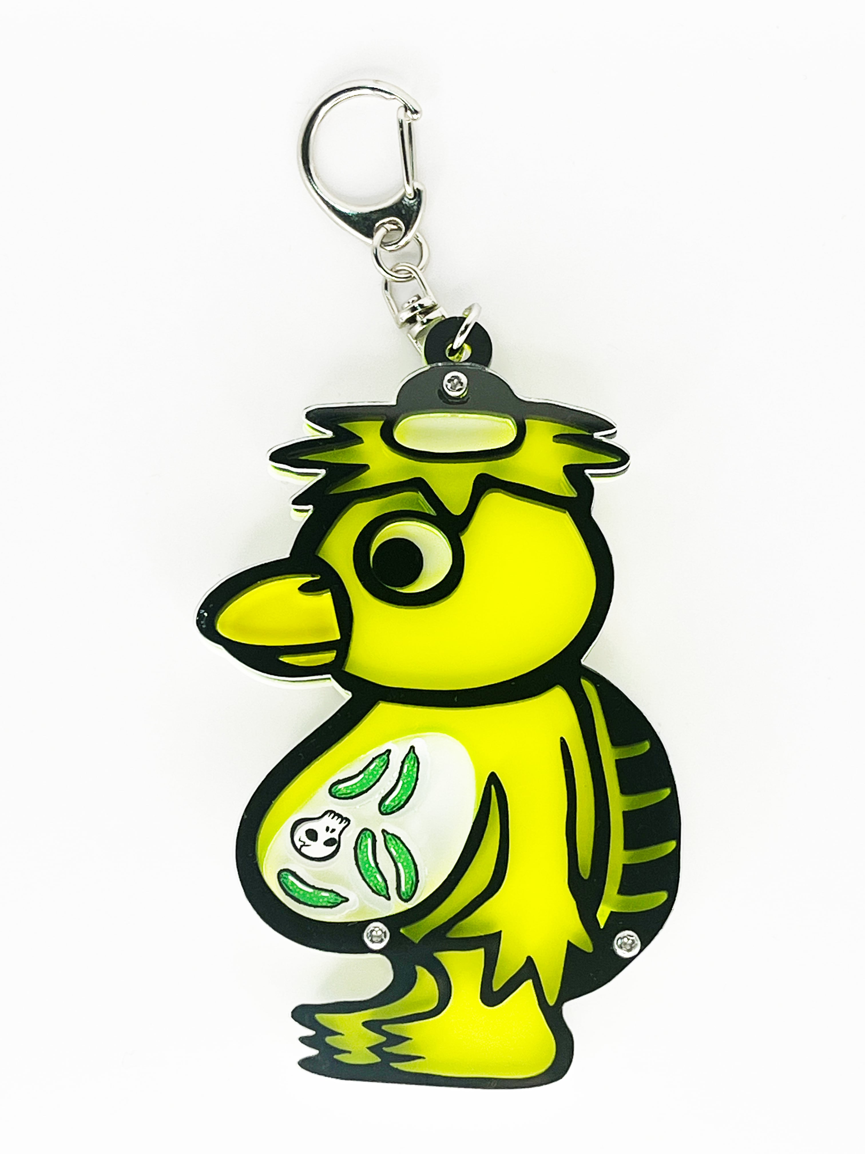 きゅうり大好きカッパ】シャカシャカ アクリル切り絵キーホルダー