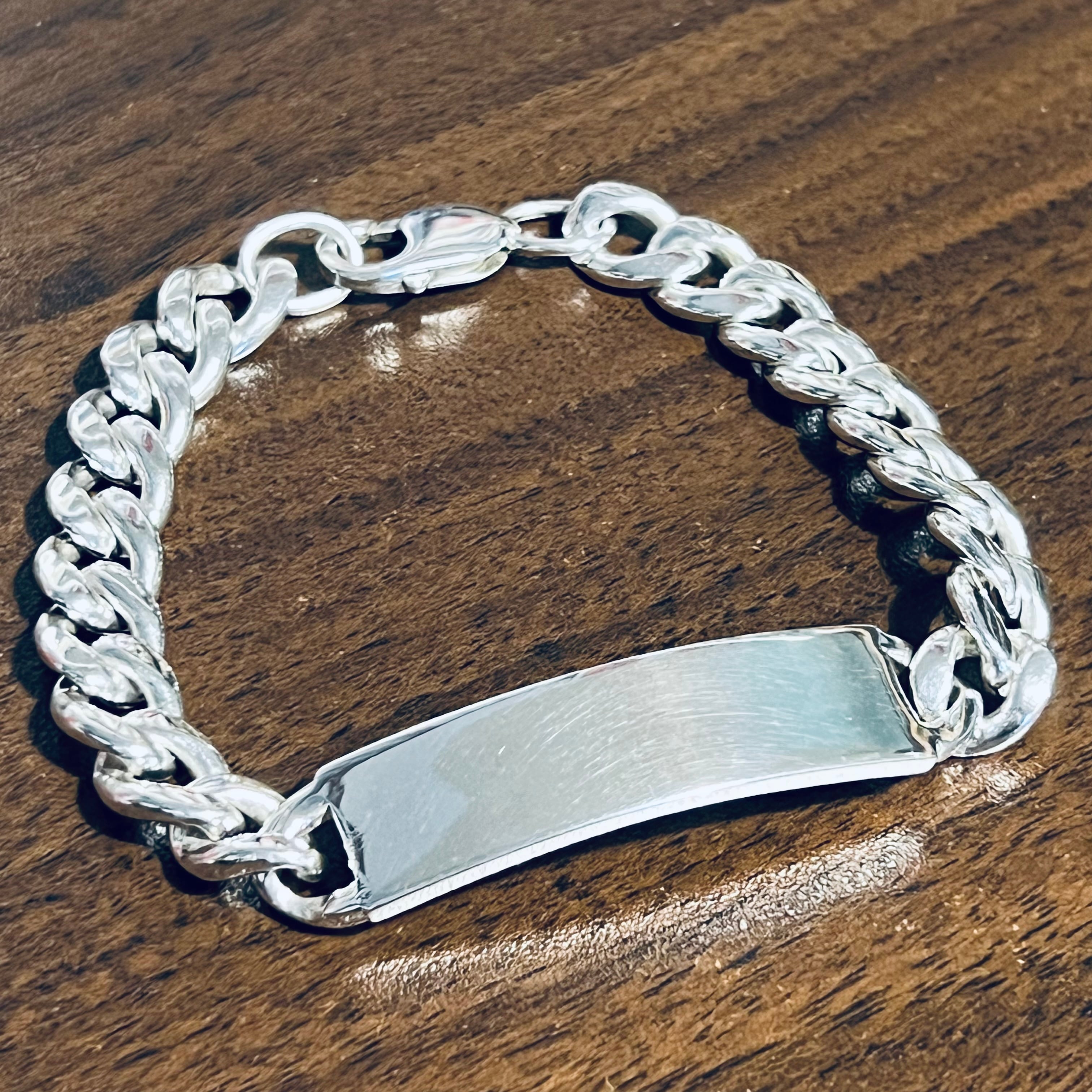 VINTAGE TIFFANY & CO. ID Bracelet Sterling Silver   ヴィンテージ