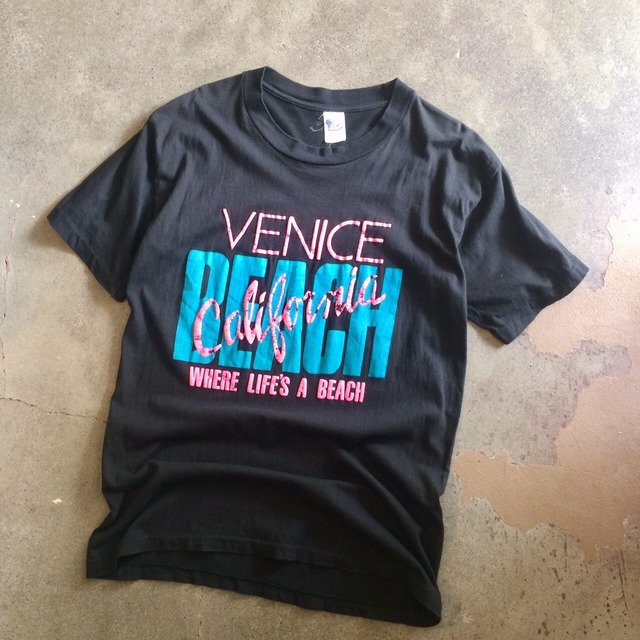 90's CALIFORNIA VENICE BEACH スーベニア プリントTシャツ USED | LIGHT CAVE